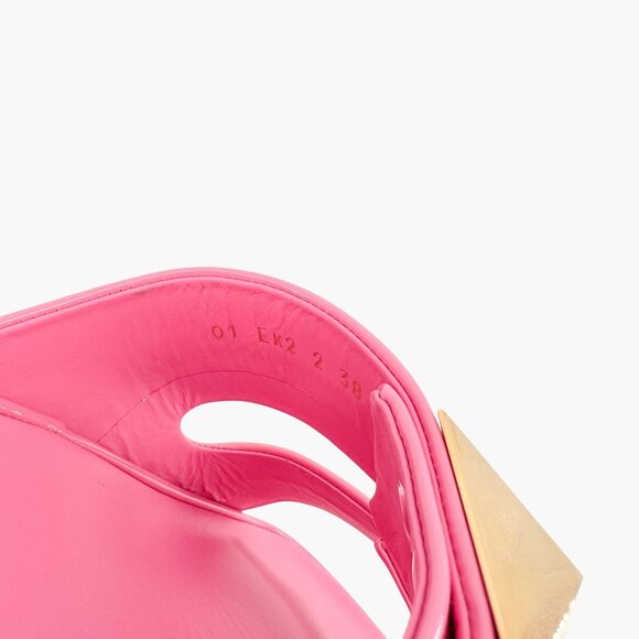 Valentino Garavani One Stud Slide Sandals EU 38 US 8 Pink Patent Flat Mule - Picture 11 of 14